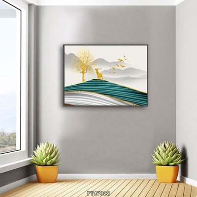 File tranh Tranh treo pha lê gương FT47022 (gốc) chủ đề động vật