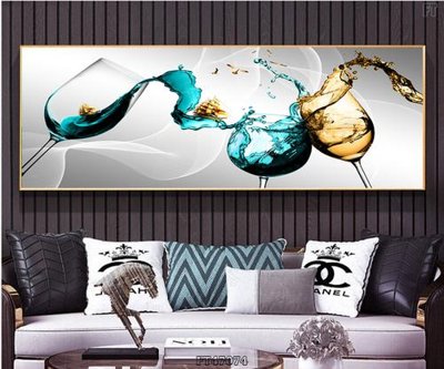 File in trần Tranh treo pha lê gương FT47074 (bản gốc 3D) sống động