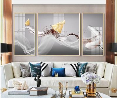 Hình ảnh file gốc Tranh treo pha lê gương FT47085 cho in UV