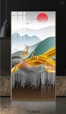 Ảnh mô tả file gốc in mica Tranh treo pha lê gương FT47104