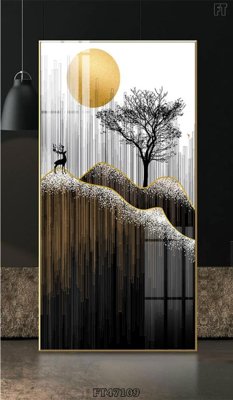 Tải về hình ảnh gốc Tranh treo pha lê gương FT47109 sắc nét