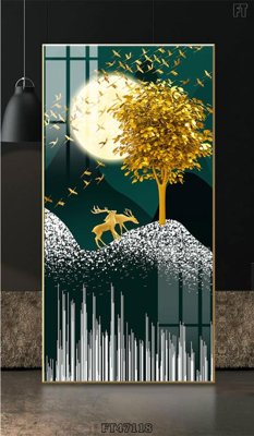 File tranh Tranh treo pha lê gương FT47118 (gốc) chủ đề động vật