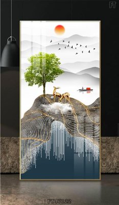 Download file tranh Tranh treo pha lê gương FT47122 (file gốc PSD)