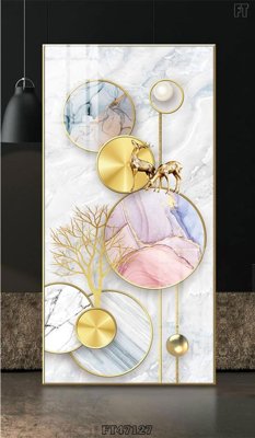 File gốc Tranh treo pha lê gương FT47127 (trang trí) phòng trẻ em