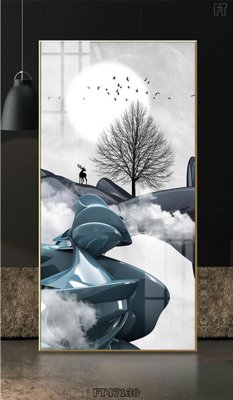 Download file Tranh treo pha lê gương FT47130 (gốc) in mica bàn thờ