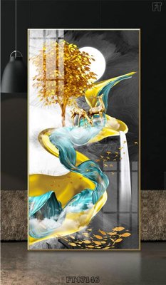 File gốc Tranh treo pha lê gương FT47146 (PNG) không nền chất lượng