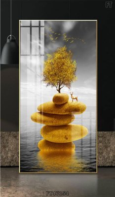 File ảnh Tranh treo pha lê gương FT47154 (gốc) in PP, decal