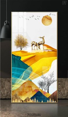 File tranh Tranh treo pha lê gương FT47164 (bản gốc) in lụa 3D