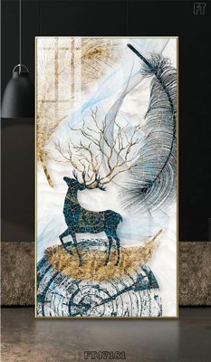 File tranh Tranh treo pha lê gương FT47181 (gốc) chủ đề thành phố