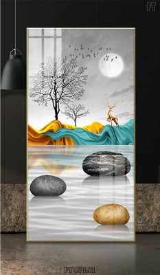 File tranh in trần Tranh treo pha lê gương FT47191 (ảnh gốc siêu nét)