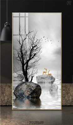 Tải file Tranh treo pha lê gương FT47197 (PSD) cho in tranh kính