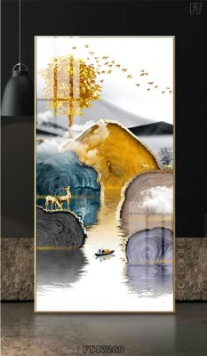 Tải file gốc Tranh treo pha lê gương FT47209 (bản PSD) còn layer