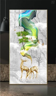 Tải file Tranh treo pha lê gương FT47214 (ảnh gốc) in tranh kính