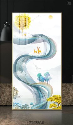 File tranh Tranh treo pha lê gương FT47215 (ảnh gốc) in trần xuyên sáng