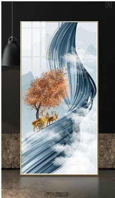 File gốc Tranh treo pha lê gương FT47219 (in lụa) tranh phong thủy