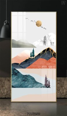 File PSD Tranh treo pha lê gương FT47252 (gốc) cho in quảng cáo