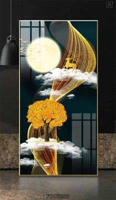 Download file gốc Tranh treo pha lê gương FT47281 (in lụa) nghệ thuật