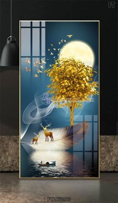 Download file Tranh treo pha lê gương FT47290 (gốc) in mica bàn thờ