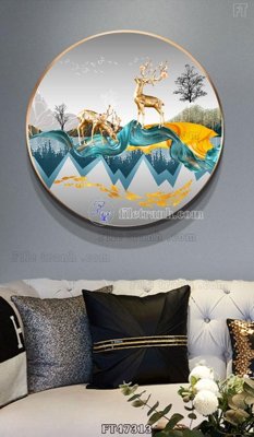 File tranh Tranh treo pha lê gương FT47313 (gốc) chủ đề động vật