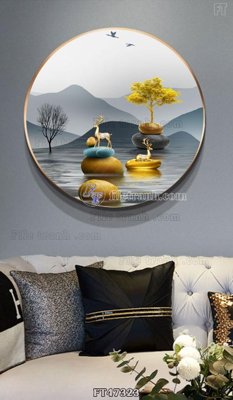 File tranh Tranh treo pha lê gương FT47323 (bản gốc) trang trí văn phòng