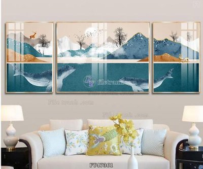 Download file Tranh treo pha lê gương FT47361 (gốc) cho xưởng in