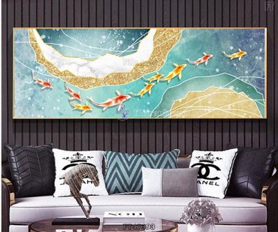 File in trần Tranh treo pha lê gương FT47393 (bản gốc 3D) sống động