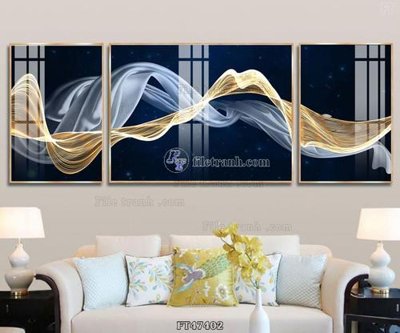 File in trần Tranh treo pha lê gương FT47402 (bản gốc) trời sao