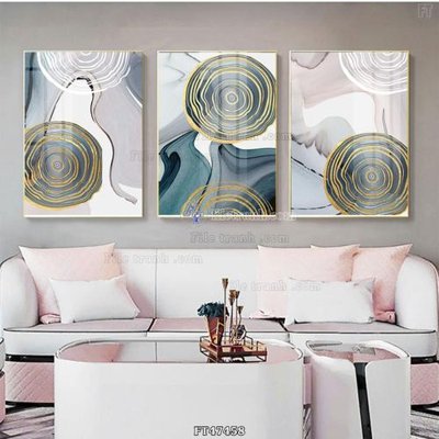 File gốc Tranh treo pha lê gương FT47458 (in tráng gương) sang trọng