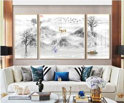 File tranh Tranh treo pha lê gương FT47496 (ảnh gốc) in trần 3D
