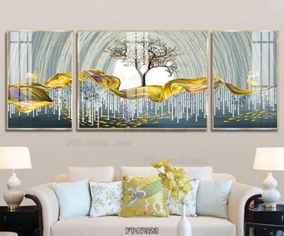 File PSD Tranh treo pha lê gương FT47523 (nguyên bản) cho thiết kế