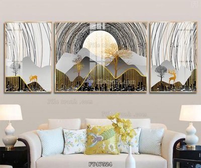 File in ấn Tranh treo pha lê gương FT47524 chuyên nghiệp