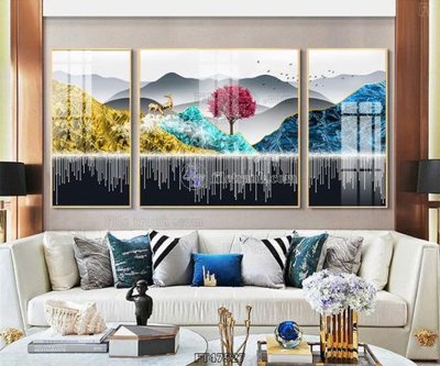 File gốc Tranh treo pha lê gương FT47527 (in tráng gương) nghệ thuật