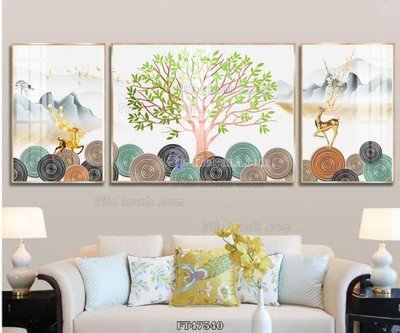 Tải file Tranh treo pha lê gương FT47540 (ảnh gốc) in gạch men