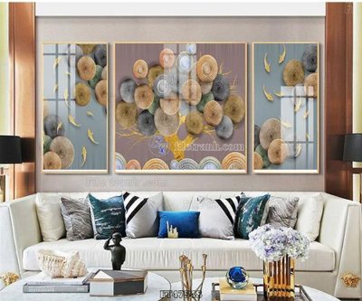 File gốc Tranh treo pha lê gương FT47548 (in lụa) tranh mã đáo