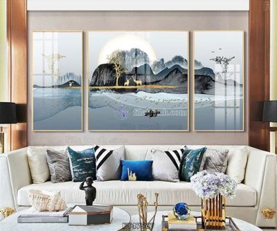 File tranh Tranh treo pha lê gương FT47567 (gốc) chủ đề thành phố