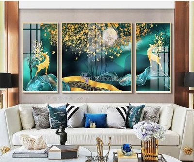 File PSD Tranh treo pha lê gương FT47590 (gốc) cho in quảng cáo