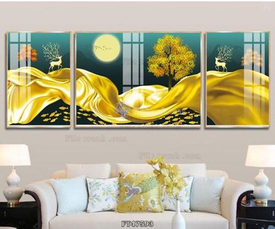Tải file Tranh treo pha lê gương FT47593 (gốc) chủ đề phong thủy