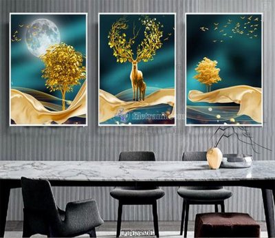 File gốc Tranh treo pha lê gương FT47594 (bản quyền) cho in ấn