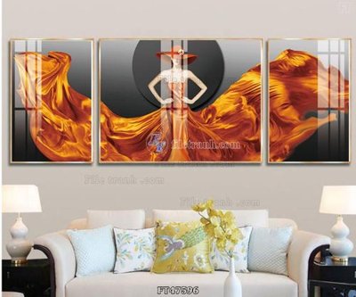 File tranh Tranh treo pha lê gương FT47596 (file gốc) chuẩn màu in