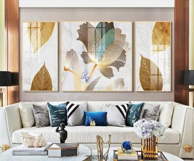 File tranh gốc in trần nhà Tranh treo pha lê gương FT47644 3D