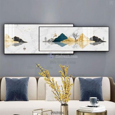 File tranh in trần Tranh treo pha lê gương FT47684 (ảnh gốc siêu nét)