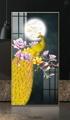 File tranh gốc Tranh treo pha lê gương FT47784 (bản quyền) độc đáo