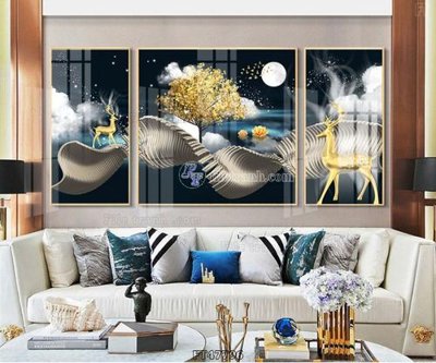 File gốc in mica Tranh treo pha lê gương FT47796 chất lượng