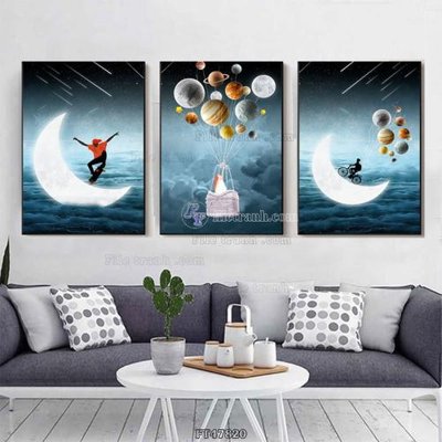 File PSD in ấn Tranh treo pha lê gương FT47820 (chất lượng cao)