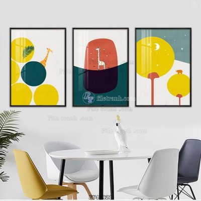 File tranh gốc Tranh treo pha lê gương FT47821 chủ đề hiện đại