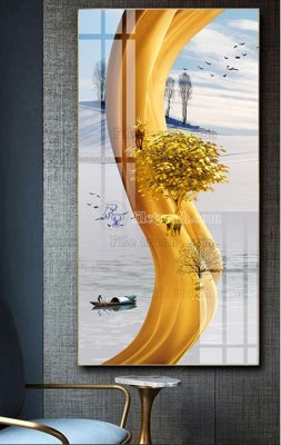 File tranh File tranh hiện đại pha lê gương FT517 (bản gốc) in canvas