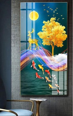 Tải file File tranh hiện đại pha lê gương FT518 (PSD) cho in tranh 3D