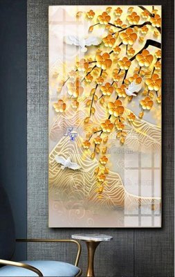 File tranh in trần 3D File tranh hiện đại pha lê gương FT556 (ảnh gốc)