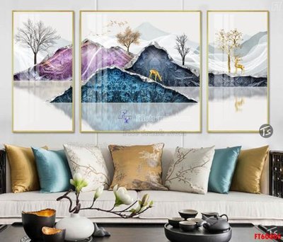 File gốc File tranh hiện đại pha lê gương FT60005 (phong cách) tối giản