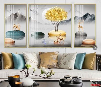 File PSD File tranh hiện đại pha lê gương FT60015 (nguyên bản) cho thiết kế